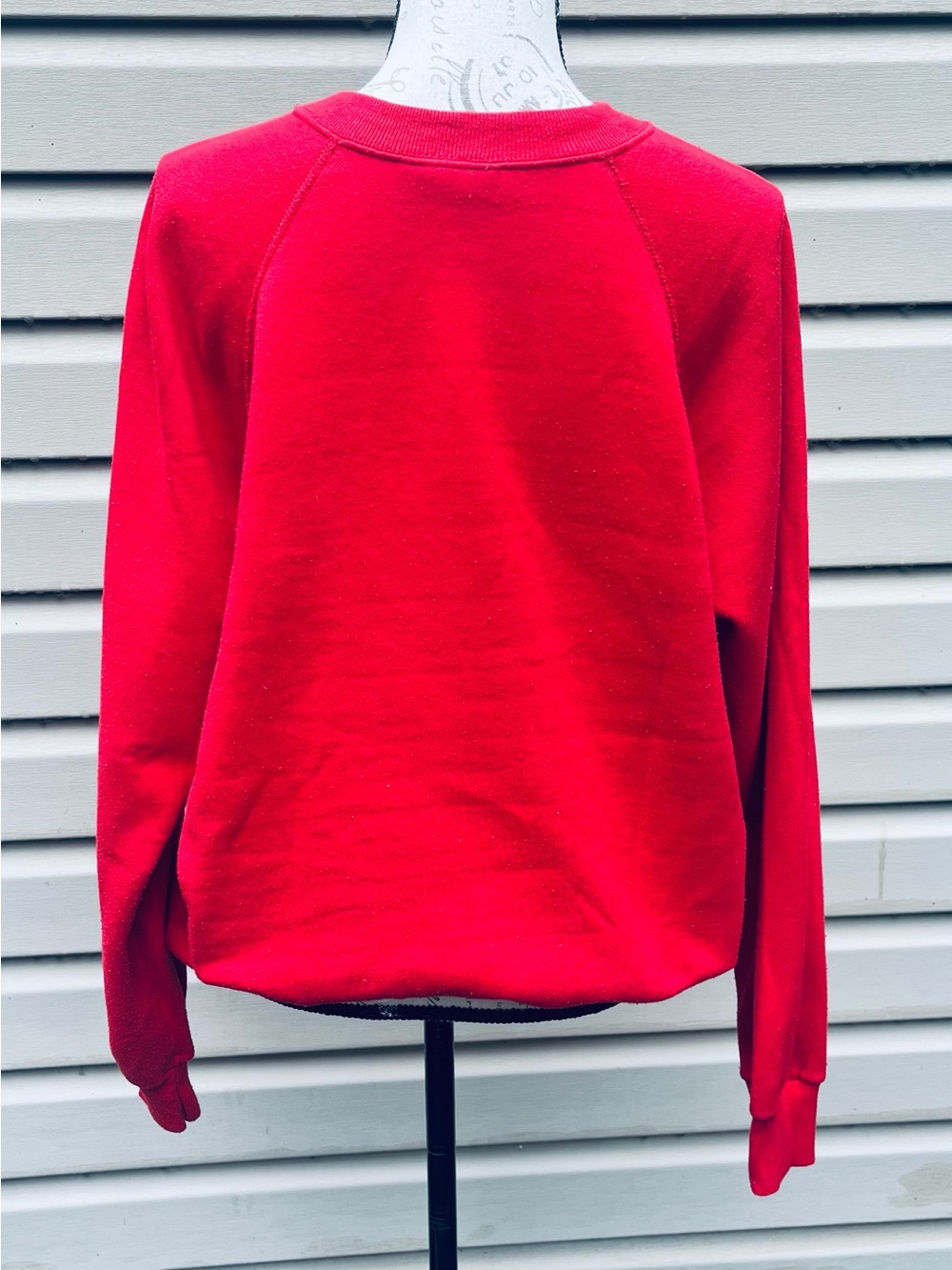 Vintage Red Sweatshirt with Yellow Moscow State University Graphic - Picture 3 of 5